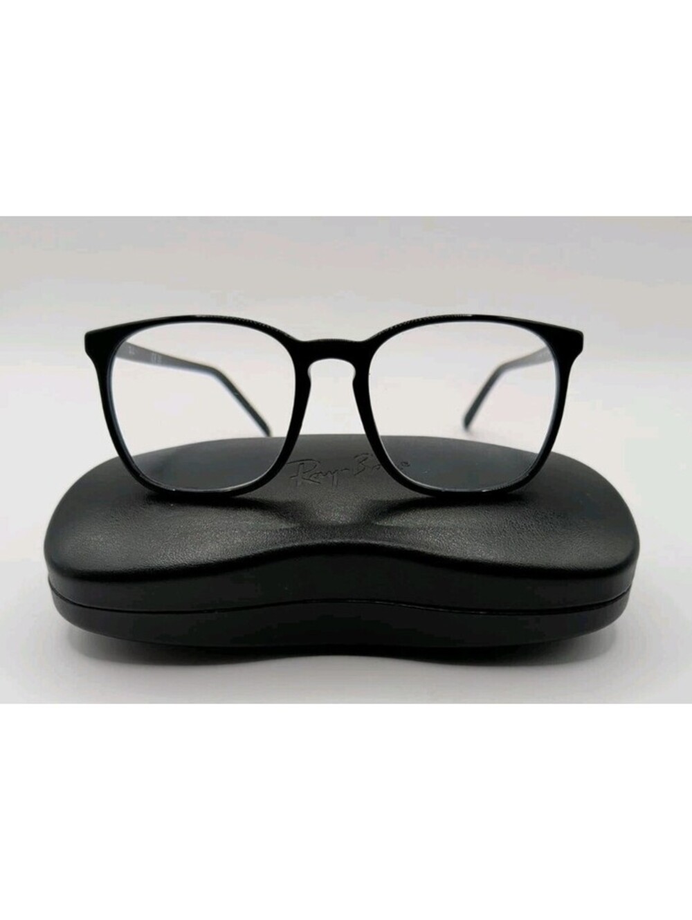 Ray-Ban RB5387 2000 Polished Black Eyeglasses Frame w/ Case 54-18-150